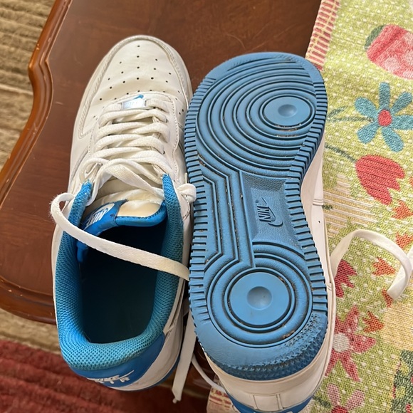 Nike Air Force 1 White Blue - Picture 4 of 6